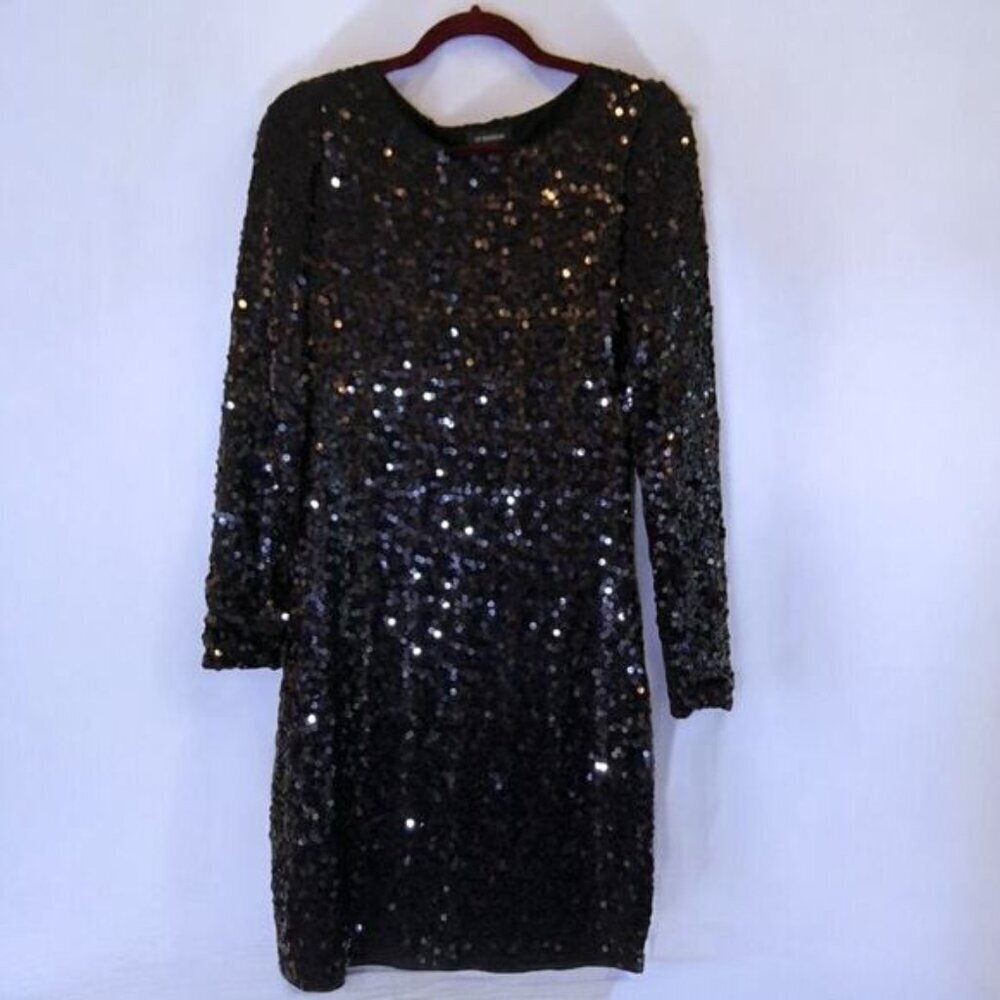 Le Chateau Sequin Jersey Mini Dress - Size Small - Picture 2 of 8